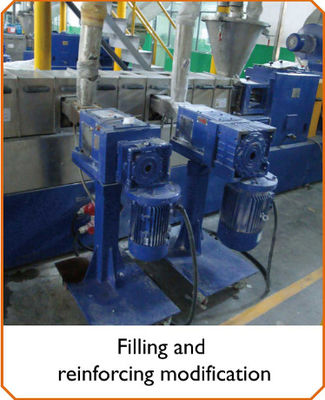 Air Cooling Pellets Production Line , LFT PVC / PE Industrial Extruder