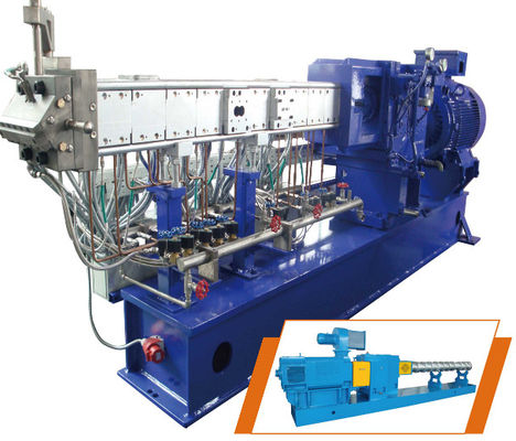 28 - 80mm Dia Counter Rotating Twin Screw Extruder Machine 45 - 750KW Motor Power