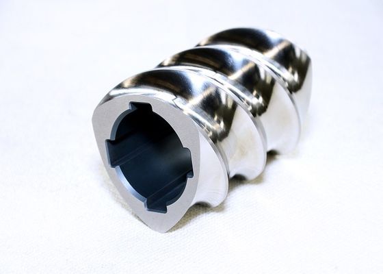 Buss Twin Screw Extruder Machine Parts 3 Flighted Screw Elements custom design