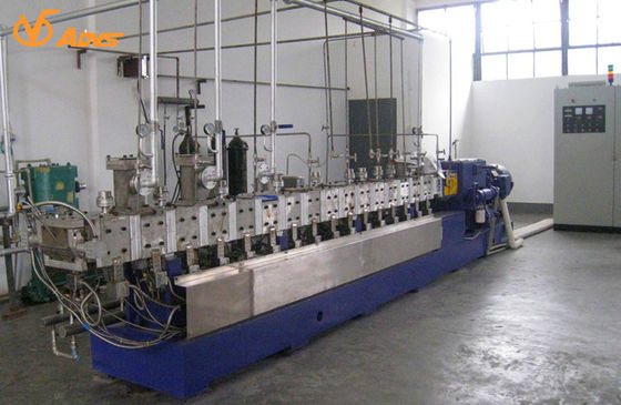 55KW Counter Rotating Twin Screw Extruder 3 Air Vent For Food / Pharmacy